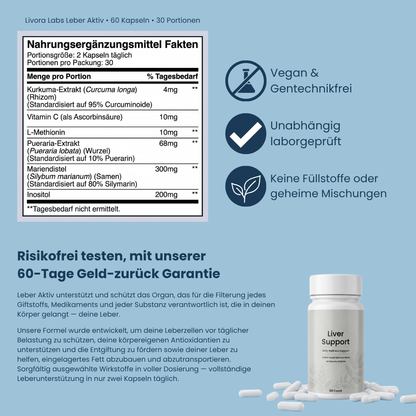 Leber Aktiv  - Leber Schutz & Erholung von Livora Labs™
